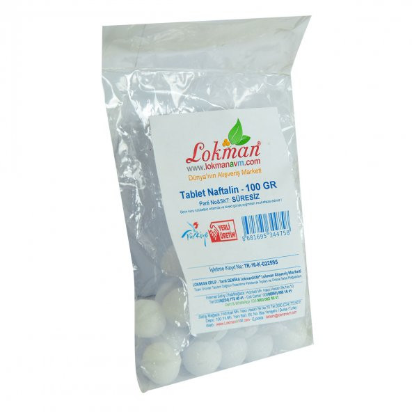 LokmanAVM Naftalin Bilya Tablet 100 Gr Paket - 4