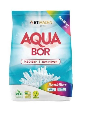 AQUABOR ÇAMAŞIR DETERJANI 6KG RENKLİ