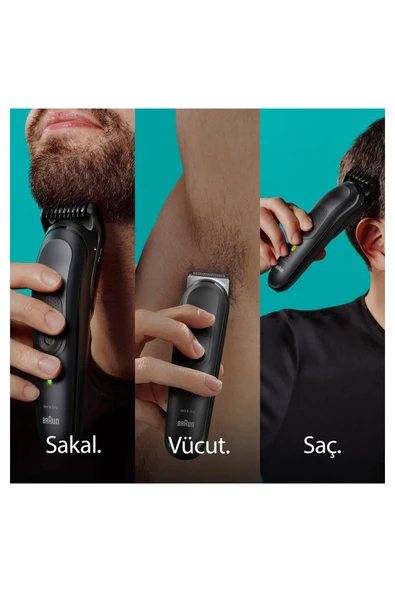 Braun Series 7 MGK7470 Hepsi Bir Arada Şekillendirme Seti, 16 sı 1 Arada Erkek Bakım Kiti - 3