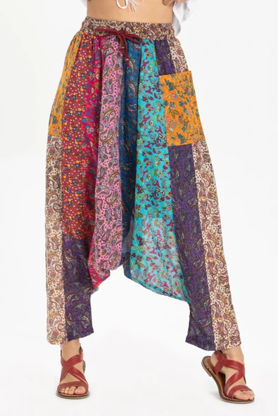 Peçvörk Vual Yazlık Otantik Şalvar/Patchwork Shalwar Tek renk Tkrn ürün görseli