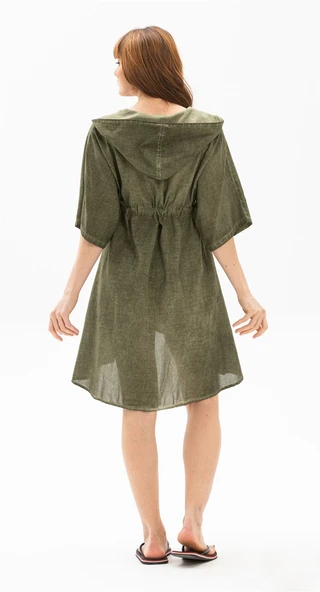 Duygu Şile Bezi Yazlık Tunik Haki Hk - Resim 2