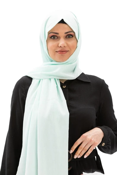 Şile Bezi Şal Çağla Yeşili cglysl Tek Beden Çağla Yeşili - 3