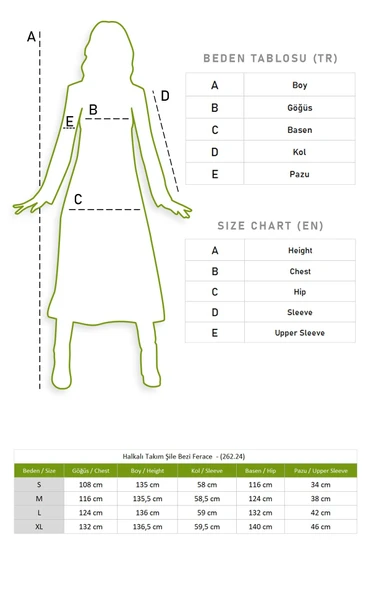 Halkalı Şile Bezi Ferace Pantolonlu Tesettür Takım Lacivert Lcvt S Lacivert - 7