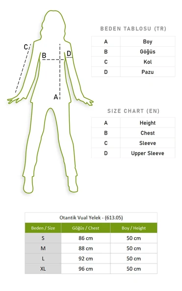 Otantik Vual Yazlık Yelek Saks Ekose 6158 S Saks - 4