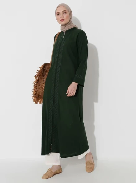 Cemre Şile Bezi Mevsimlik Ferace Yeşil Ysl S Yeşil - 11