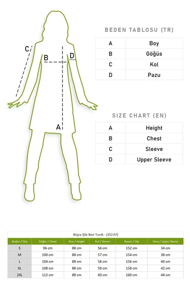 Büşra Şile Bezi Yazlık Tunik Beyaz Byz S Beyaz - Resim 6