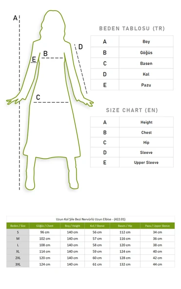 Uzun Kol Şile Bezi Nervürlü Uzun Tesettür Elbise Mor Mor - Resim 6