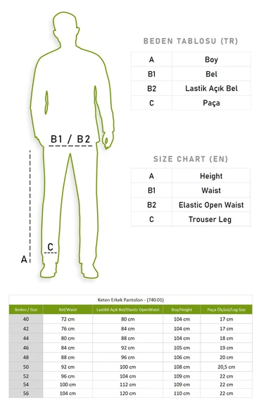 Keten Erkek Pantolon Lacivert Lcvt 40 Lacivert - 3