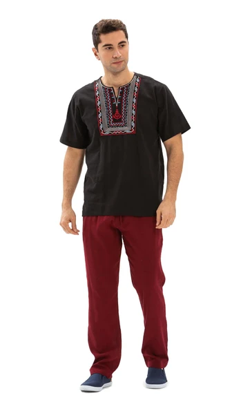 Şile Bezi Cepli Yazlık Erkek Pantolon Bordo Brd 40 Bordo - 6