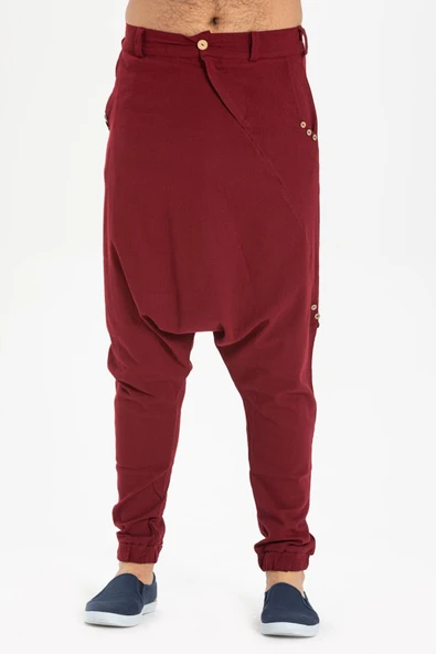 Güney Şile Bezi Yazlık Şalvar Bordo Brd S/M Bordo - 3