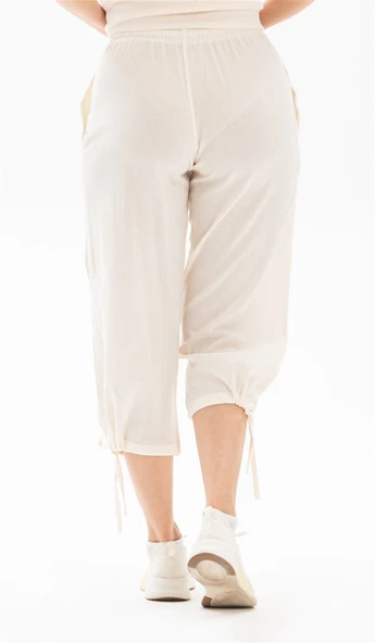 Şile Bezi Kadın Kapri Krem Krm 38 Krem - 3