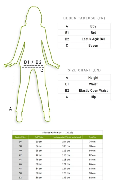 Şile Bezi Kadın Kapri Petrol Ptrl 38 Petrol - 6