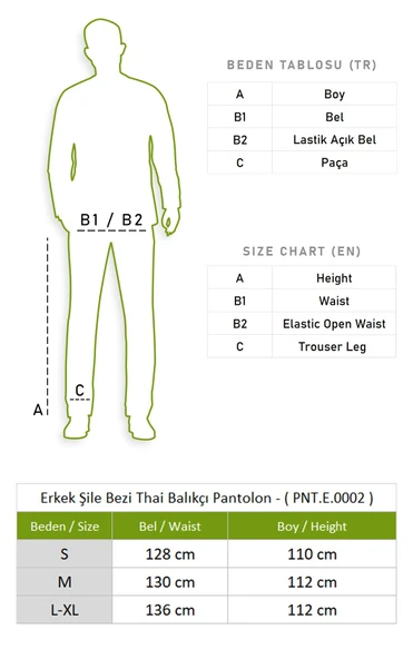 Erkek Şile Bezi Thai Balıkçı Yazlık Pantolon Yeşil Ysl L/XL Yeşil - 5