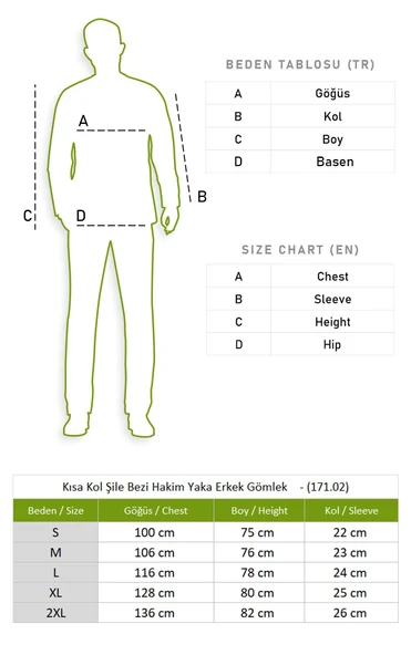 Kısa Kol Şile Bezi Hakim Yaka Tek Cepli Erkek Yazlık Gömlek Beyaz 3001 - Resim 4
