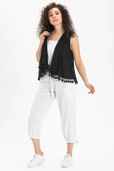 Şile Bezi Kadın Kapri Beyaz Byz 38 Beyaz - 2