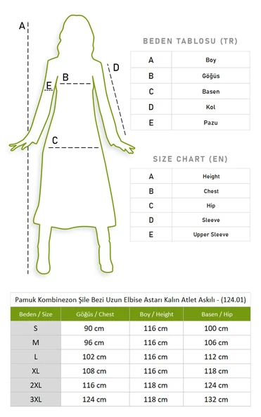 Pamuk Kombinezon Şile Bezi Uzun Elbise Astarı Kalın Atlet Askılı Siyah Syh S Siyah - 4
