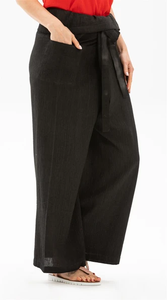 Kadın Şile Bezi Thai Balıkçı Yazlık Pantolon Füme Fm L/XL Füme - Resim 4