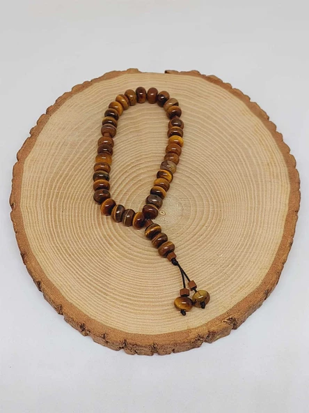 Kaplangözü Taşı 33Lük Özel Kesim Minimal Tesbih (54324) - Resim 4