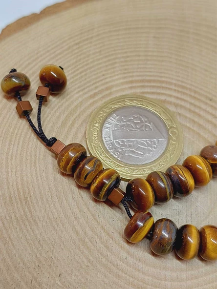 Kaplangözü Taşı 33Lük Özel Kesim Minimal Tesbih (54324) - Resim 2