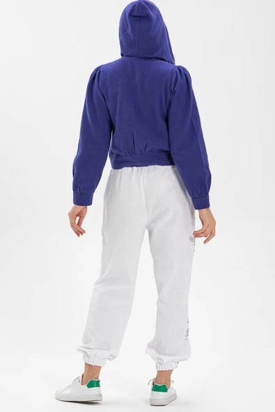 Uzun Kol Hüma Pazen Sonbahar ve Kışlık Bluz Saks Sks L Saks - 2