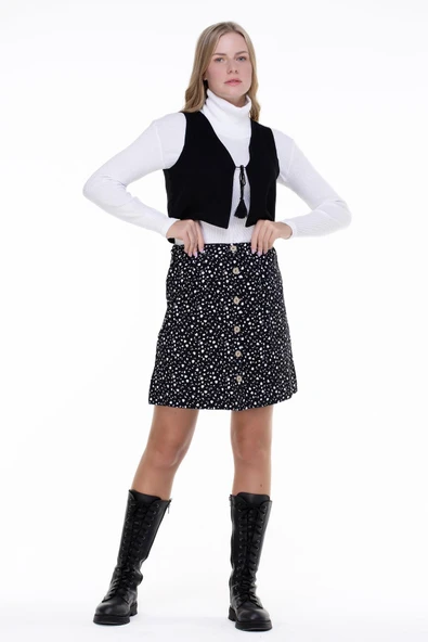 Kolsuz Necla Pazen Kısa Sonbahar ve Kışlık Yelek Siyah Syh 2XL Siyah