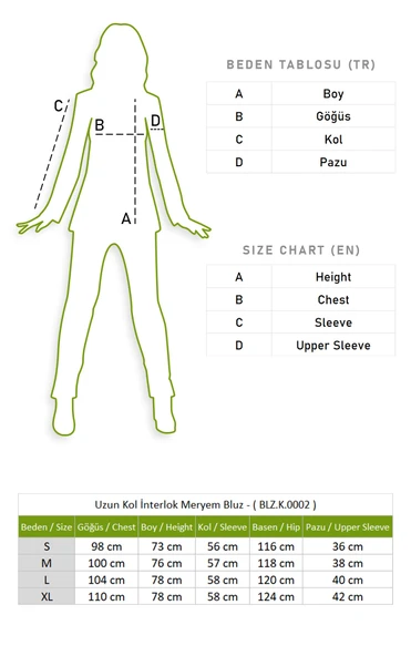 Uzun Kol İnterlok Meryem Sonbahar ve Kışlık Bluz Gri Gri L Gri - Resim 6