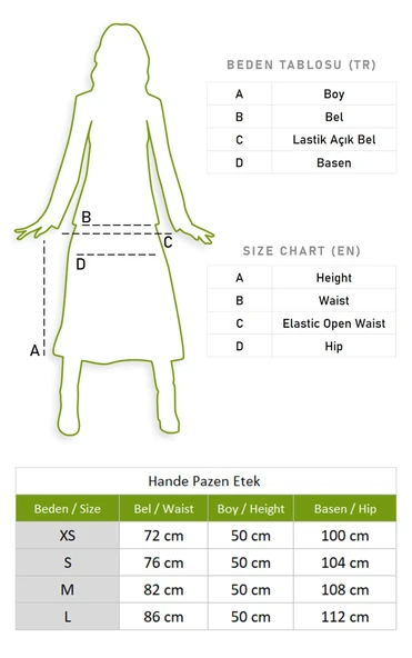 Hande Pazen Kısa Sonbahar ve Kışlık Etek Bahar Desen Siyah Syh - Resim 5