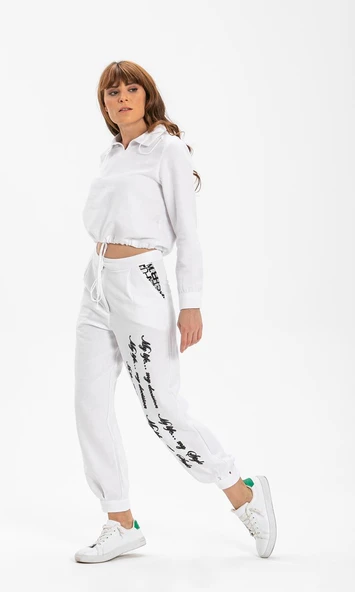 Uzun Kol İlayda Pazen Sonbahar ve Kışlık Bluz Beyaz Byz L Beyaz - 3