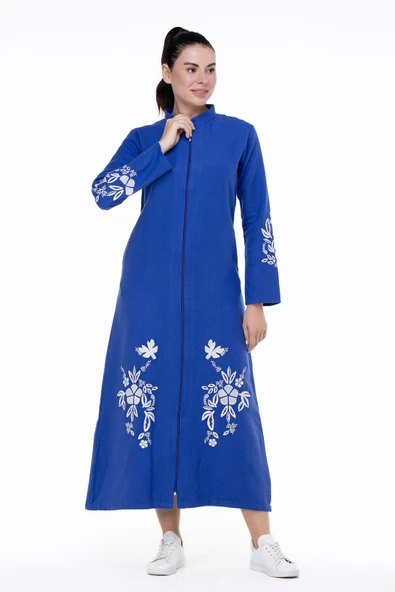 Nisa Pazen Sonbahar ve Kışlık Ferace Saks Sks - Resim 4