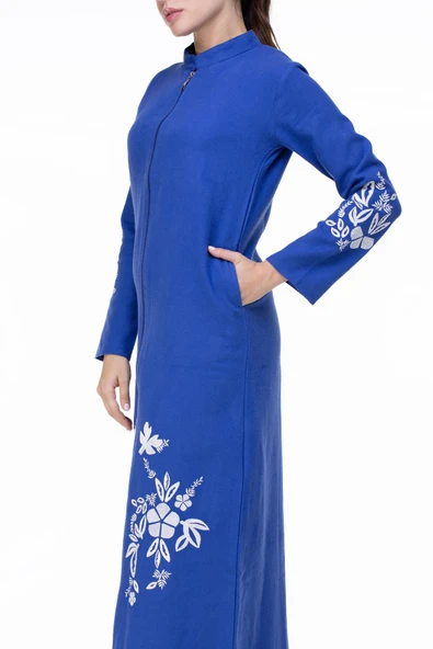 Nisa Pazen Sonbahar ve Kışlık Ferace Saks Sks - Resim 3