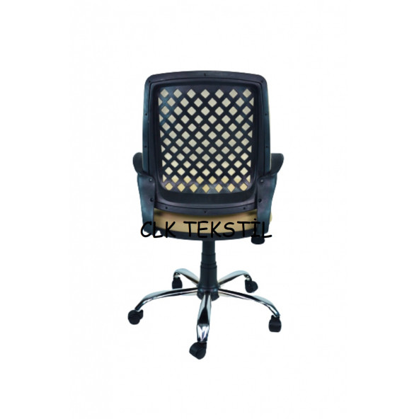 CLK Fileli Petek Ofis Büro Bilgisayar Koltuğu Sandalyesi KROM AYAK - 3