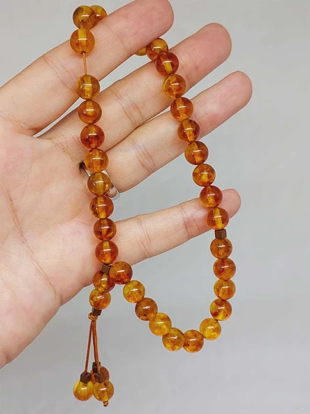 Kehribar Taşı Tesbih 33'Lük 8mm (23475) - Resim 4