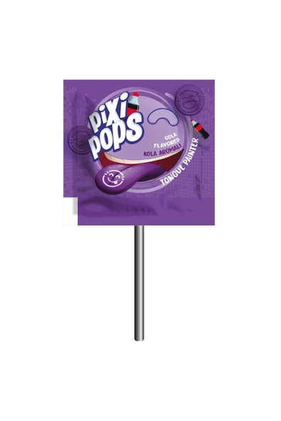 PİXİPOPS Kabartmalı Yüz İfadeli, Dil Boyayan Yassı Lolipop 6,2 Grx150adet/1 Kutu - 3