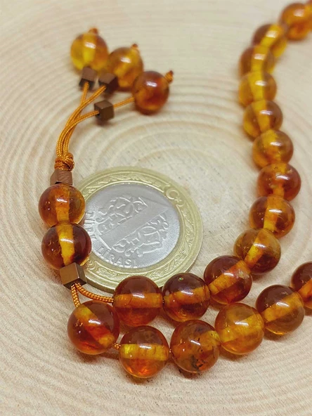 Kehribar Taşı Tesbih 33'Lük 8mm (23475) - Resim 2