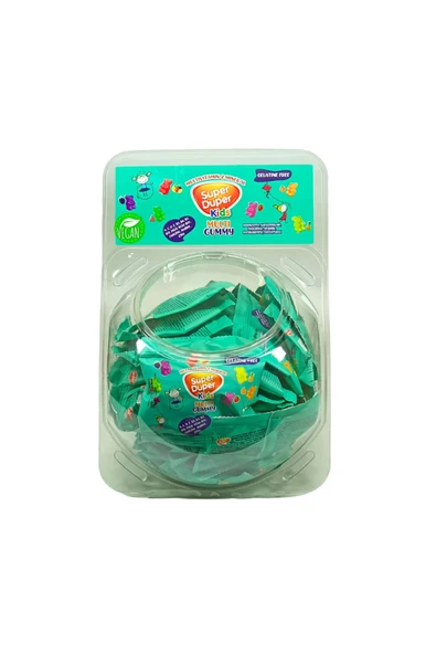 Super Duper Multivitamin ve Mineralli Jelibon (Kids Multi Gummy) 20gr x 40 adet