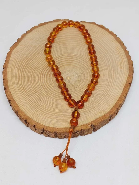 Kehribar Taşı Tesbih 33'Lük 8mm (23475) - Resim 3