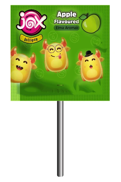 Flat Kabartmalı Yüz İfadeli Karışık Meyve ve Kola Aromalı Yassı Lolipop 6,2 gr x 150adet/1 Kutu - Resim 3