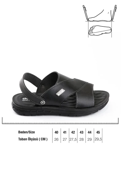 Gezer 12481 Yazlık Erkek Terlik Sandalet - Resim 3