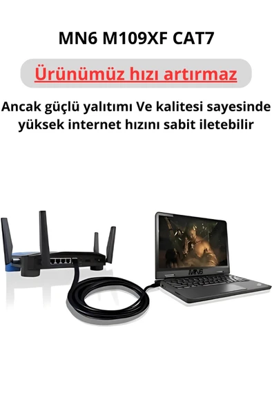 MN6 M109xf 5 Metre Cat7 Kablo/Cat7 Ethernet Kablosu/10gbps-600 Mhz-10000mbps%27e Kadar - 7