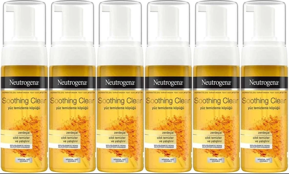 Neutrogena Soothing Clear Yüz Temizleme Köpüğü 150ML (6 Lı Set)