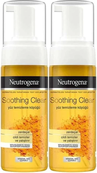 Neutrogena Soothing Clear Yüz Temizleme Köpüğü 150ML (2 Li Set)