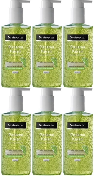 Neutrogena Visibly Clear Pore&Shine Temizleme Jeli 200ML (Parlama Karşıtı) (6 Lı Set)