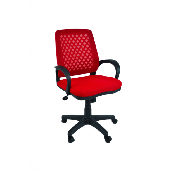 CLK Fileli Petek Ofis Büro Bilgisayar Koltuğu Sandalyesi Kırmızı