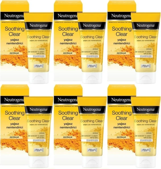 Neutrogena Soothing Clear Yağsız Nemlendirici 75ML (6 Lı Set)