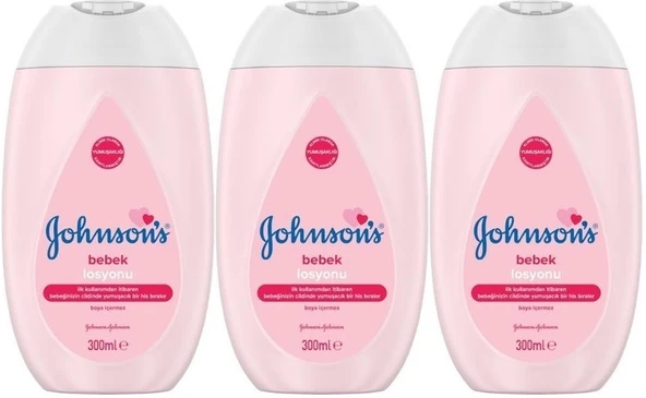 Johnsons Baby Bebek Losyon 300ML (3 Lü Set) - 1