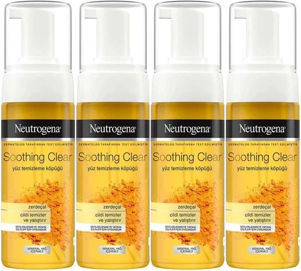 Neutrogena Soothing Clear Yüz Temizleme Köpüğü 150ML (4 Lü Set)