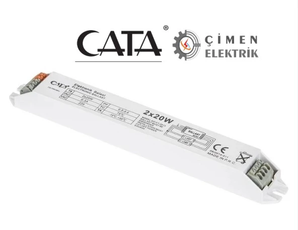 CATA CT 2513 2X20 W Elektronik Balast