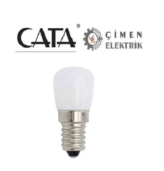 CATA CT 4261 2W Buz Dolabı Led Ampul 6400K Beyaz Işık E14 Duy