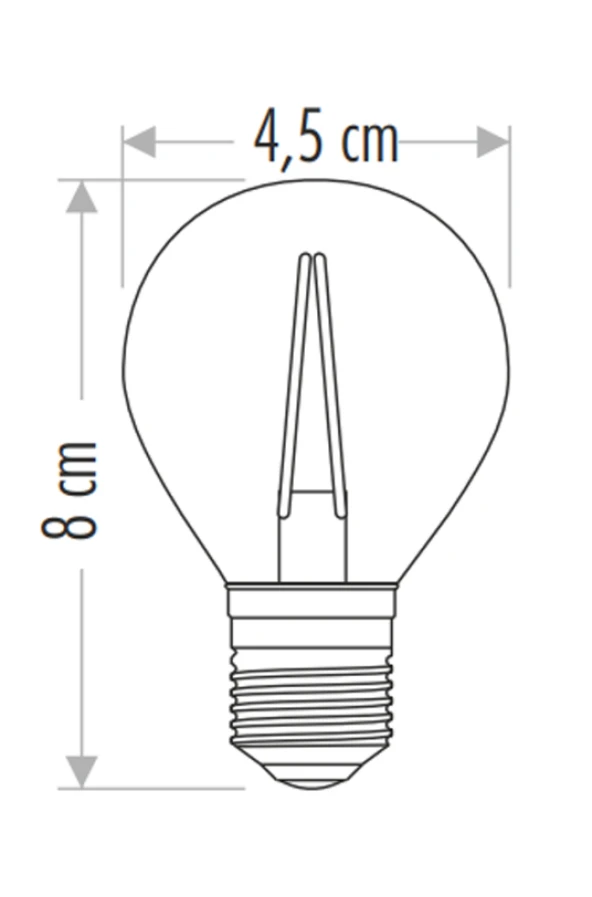 CT 4283 Cata 4 W Rustik Led Ampul Amber 2700k E27 Duy - 2