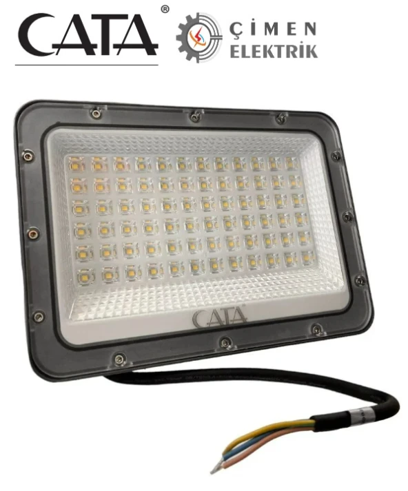 CATA CT 4659 100W Slim Led Projektör 6400K Beyaz Işık